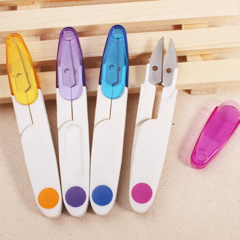 

5pcs/lot Cross Stitch Sewing Tool U-Shaped Hooded Fishing Line Head Sissors