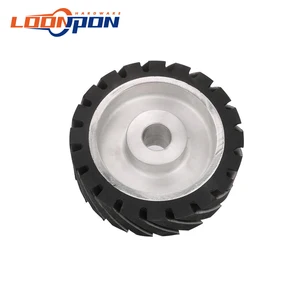 Шлифовальный станок с зубчатыми лентами 150*50 мм, контактное колесо, резиновое колесо для абразивной шлифовальной ленты, 1 шт.