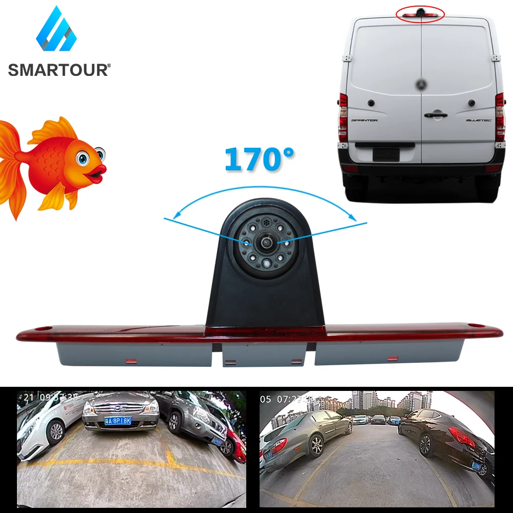 

Smartour Car Brake Light IR LED Light Rear View Reverse Parking Camera For Mercedes Benz W906 Sprinter for VW Crafter