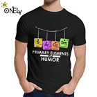 Летний мужские футболки, периодический стол юмора Science S Ar Ca Sm, химические основные элементы, мягкий, тонкий, 2019, с круглым вырезом, La Camiseta