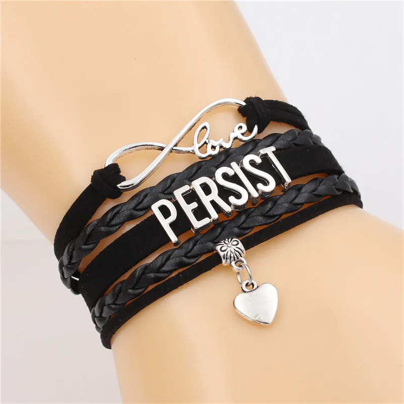 DGW сохраняющий Бесконечность любовь милое сердце Шарм многослойный браслет