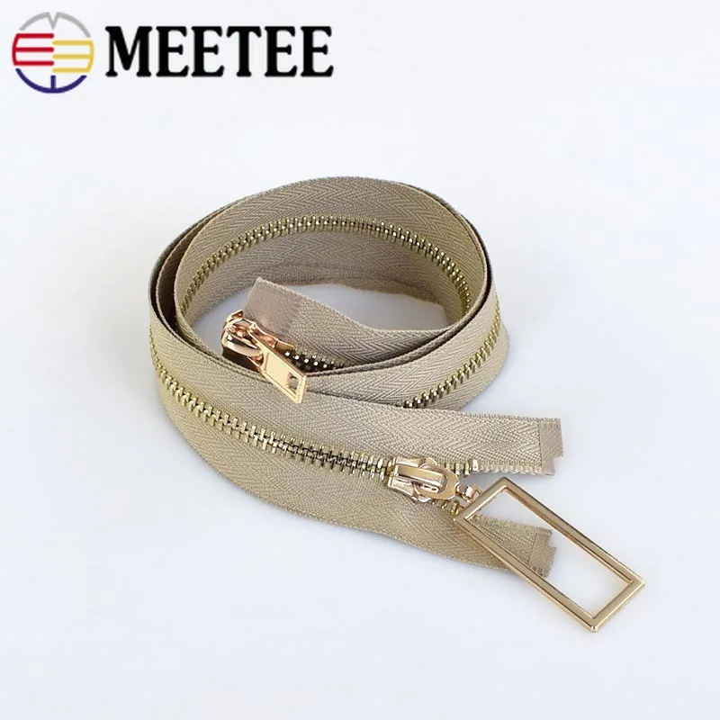 1 шт. Meetee 5 # двойная металлическая молния с открытым концом Сделай Сам для шитья
