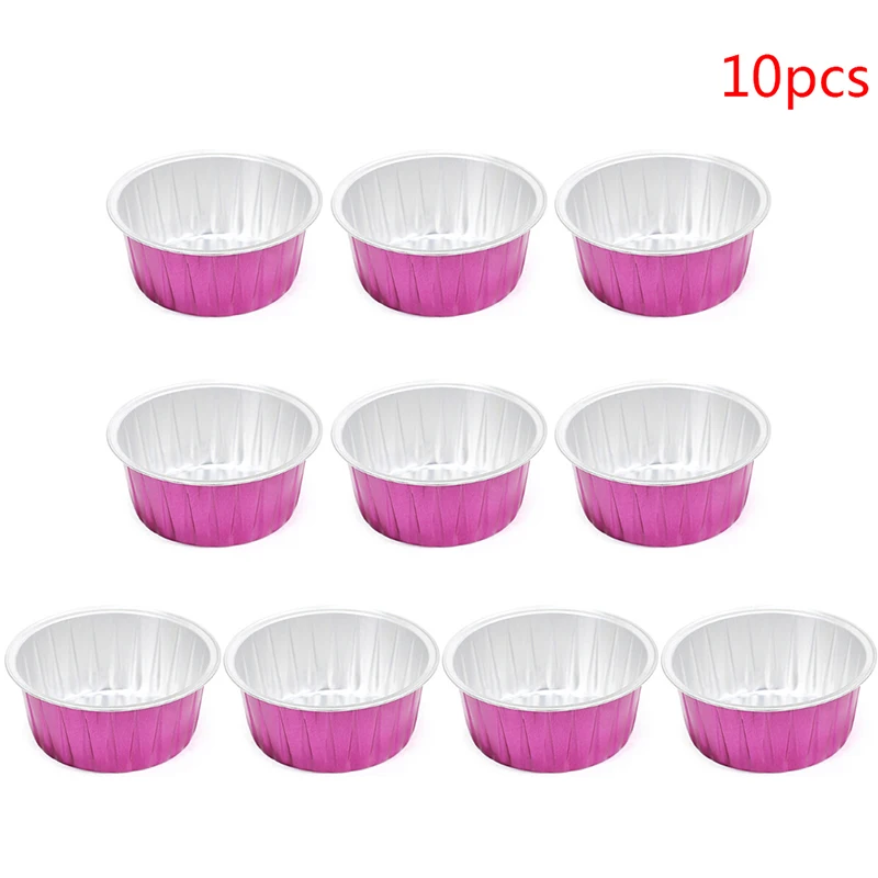 

10pcs/3PCS 80g Capacity Cute Rose Red Color Round Shape Aluminum Foil Wax Melting Bowl Blue Zoo Hard Wax Beans Bowls