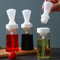 visible premium baking oil dispenser silicone brush oil bottle reusable for home