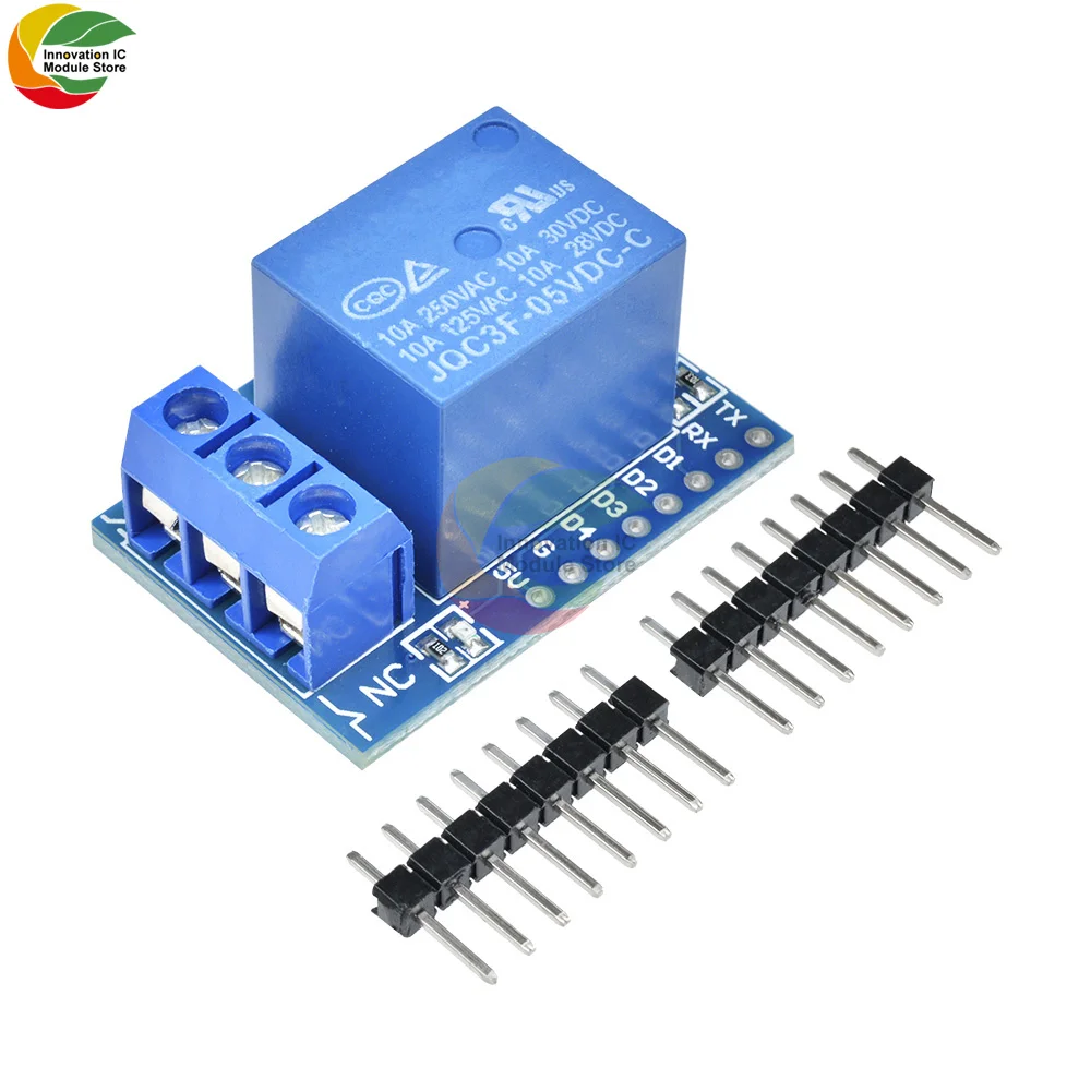 DC 5V/12V ESP8266 Relay Shield Module V2 For WeMos D1 Mini Development Board Arduino | Электронные компоненты и