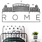 3D карта в римском стиле, настенные художественные наклейки, фрески, съемные настенные Стикеры для детской комнаты, домашние декоративные обои