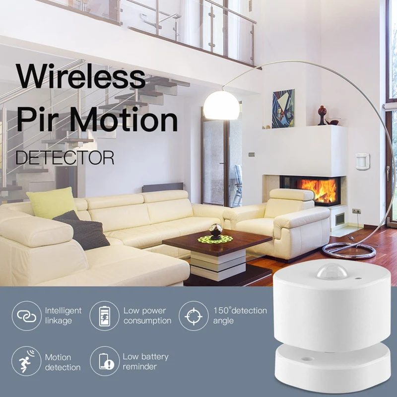 

ZigBee PIR Motion Sensor Human Sensor Detector Smart Life Tuya App Control Intelligent Linkage Smart Home Alarm System