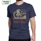 Футболка мужская с круглым вырезом, красивая стильная тенниска из хлопка, майка для езды на велосипеде, горном велосипеде