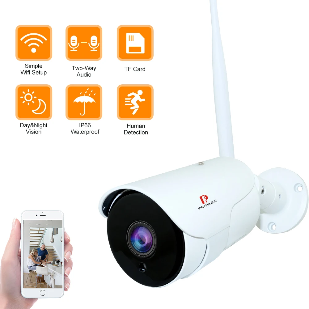 1080P AI камера HD беспроводная Wifi наружная двухсторонняя аудио IP Всепогодная