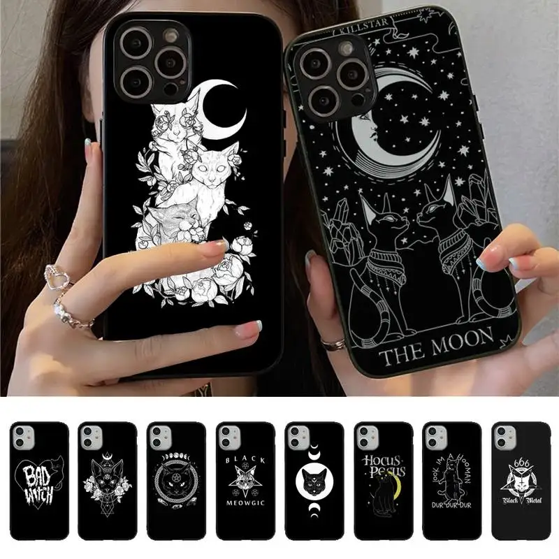 Moon Tarot Witch Ouija Phone Case For iPhone 13 11 8 7 6 6S Plus X XS MAX 5 5S SE 2020 XR 11 pro capa