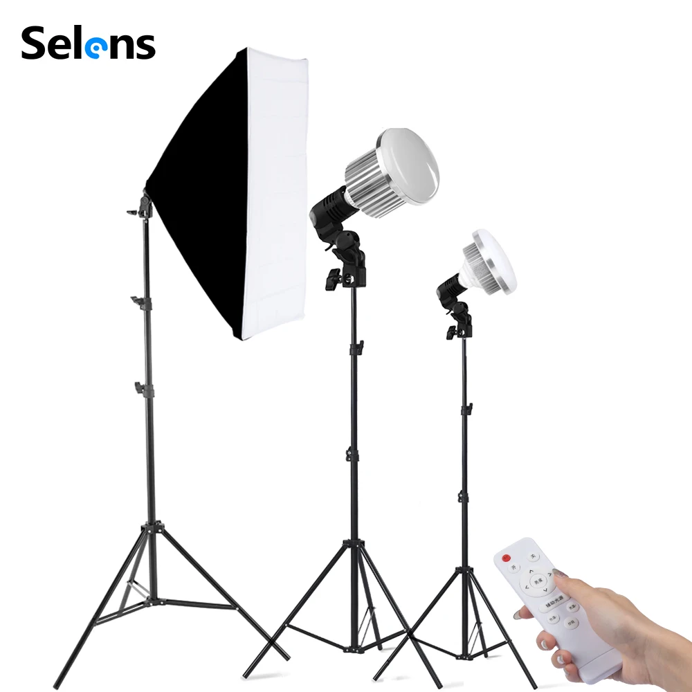 

Photo Studio Light for Photography Lighting Kit 3200-5500K with Tripod Light Stand Softbox Video Lamp for YouTube Tik Tok