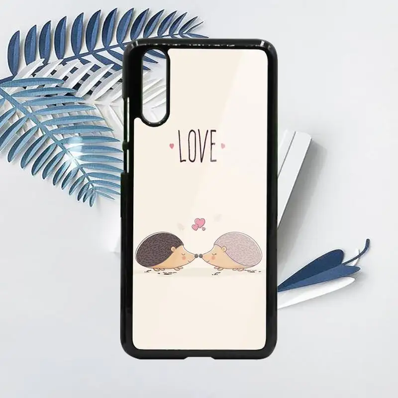 

Animal cute cartoon hedgehog Phone Case PC For Samsung galaxy S note 8 9 20 10 e lite2019 plus pro ultra