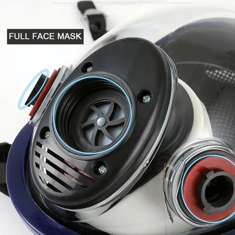 

Facepiece Respirator Kits 6800 Full Face Mask For Painting Spraying Gas Pesticide Chemical Fire Protection 4X7E