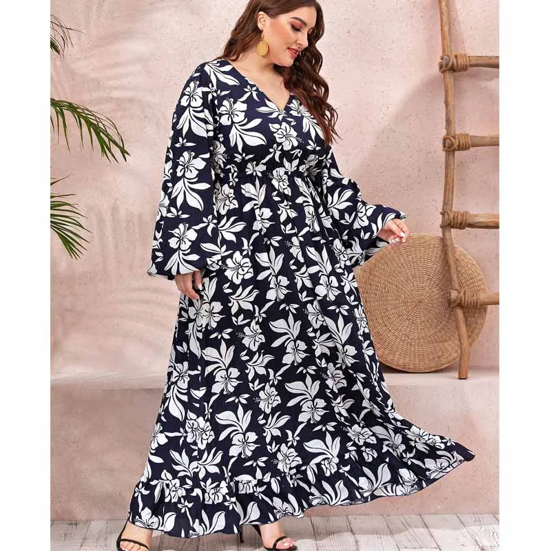 2020 мусульманское платье Abaya Женский кафтан с длинным рукавом свободные Макси