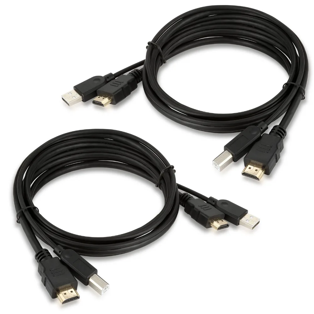 Tesla smart высококачественный 1,5м HDMI USB KVM выделенный кабель