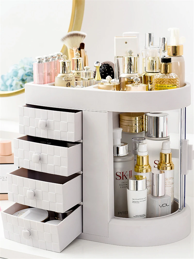 Пластиковый держатель для сережек коробка макияжа домашняя настольная