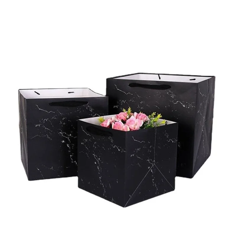 Подарочные коробки в мраморном стиле 12 шт. Подарочная коробка из крафт бумаги для