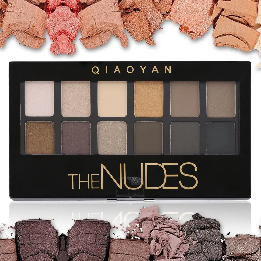 Набор матовых теней для век 12 цветов профессиональный набор косметических век| |