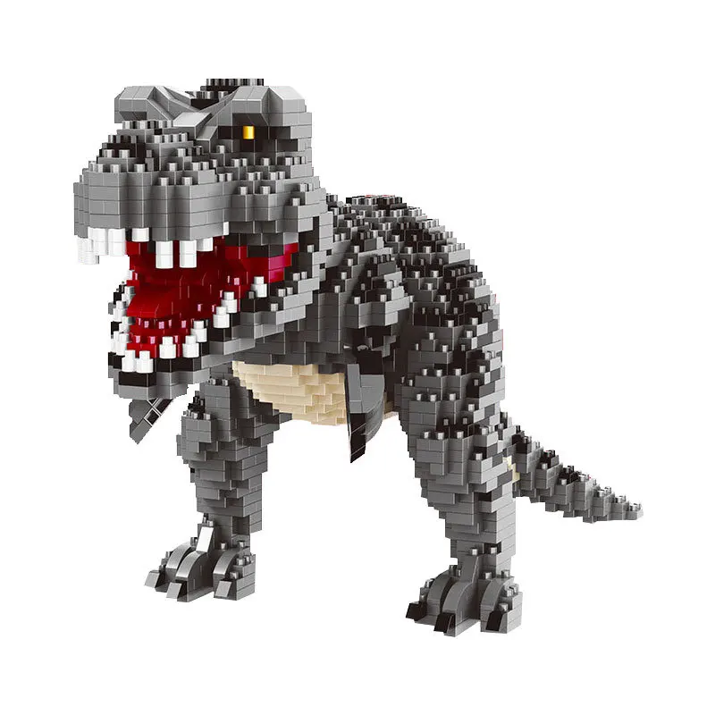 Алмазный динозавр тираннозавр рекс Велоцираптор животное Монстр строительные