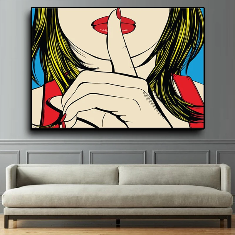 Ssshhh! Известный Дизайн Deborah Azzopardi Girl холст живопись плакат и принты Современная
