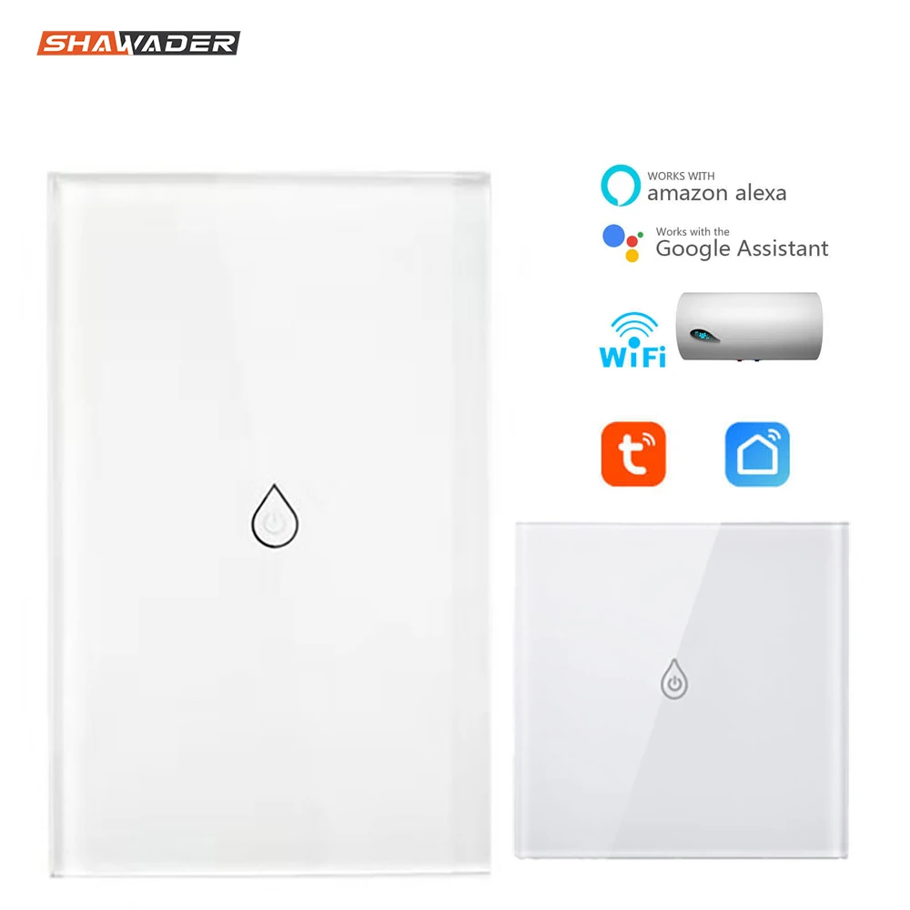 Wifi умная вода обогреватель настенный котел переключатель стеклянный сенсорный