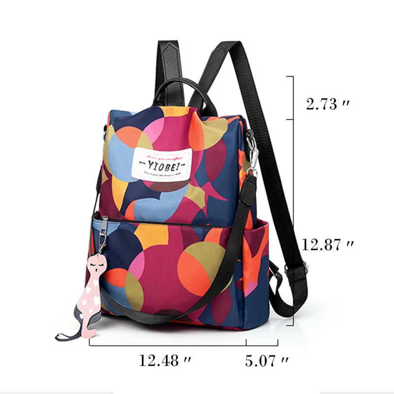 

Waterproof Backpack Women Oxford Multifuction Casual Anti Theft Backpack Teenager Girls Schoolbag Sac A Dos Mochila