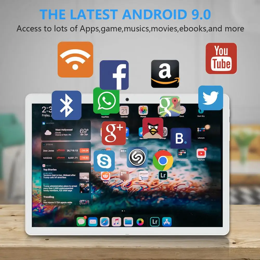 10 дюймовый планшет ZONKO Android 3G телефонные звонки планшетный ПК четырехъядерный Wi Fi