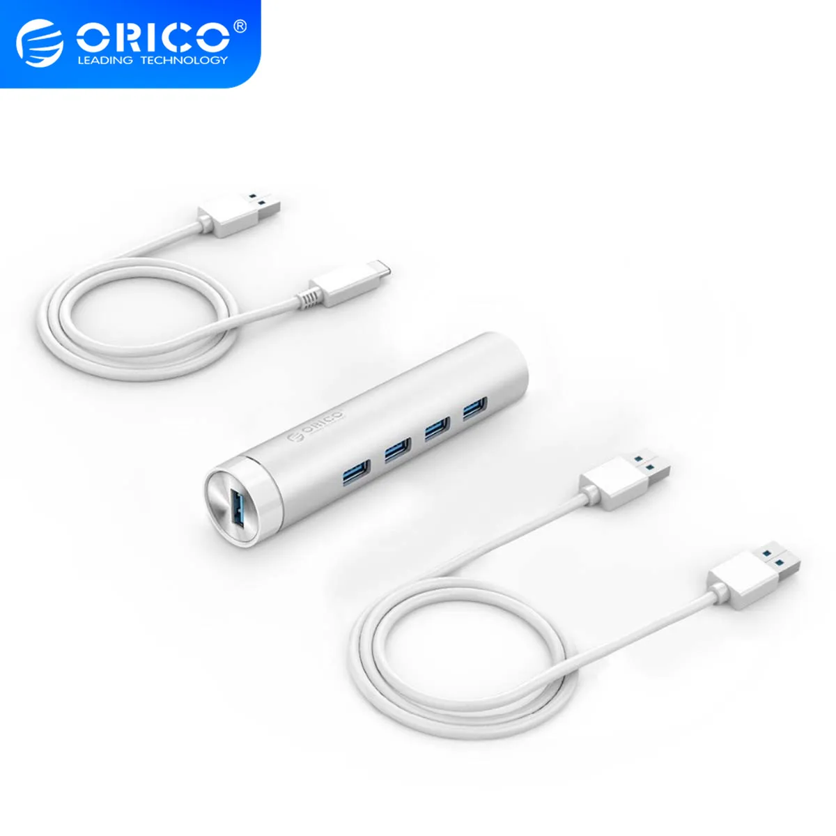 ORICO USB C концентратор 4 порта USB3.0 расширения типа с кабелем и A для Mac/Windows/Linux |