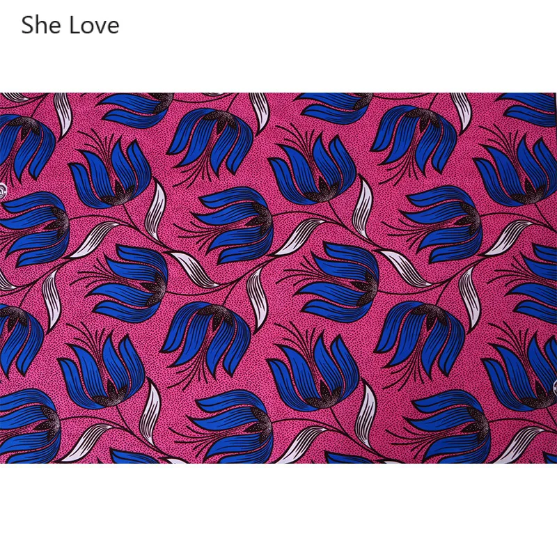 She Love Ankara африканская восковая ткань с цветочным принтом Binta настоящий воск