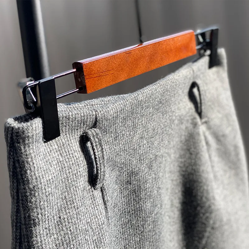 HXJJP Ретро стиль клетчатая юбка Женская с высокой талией Осень-зима тонкая средней