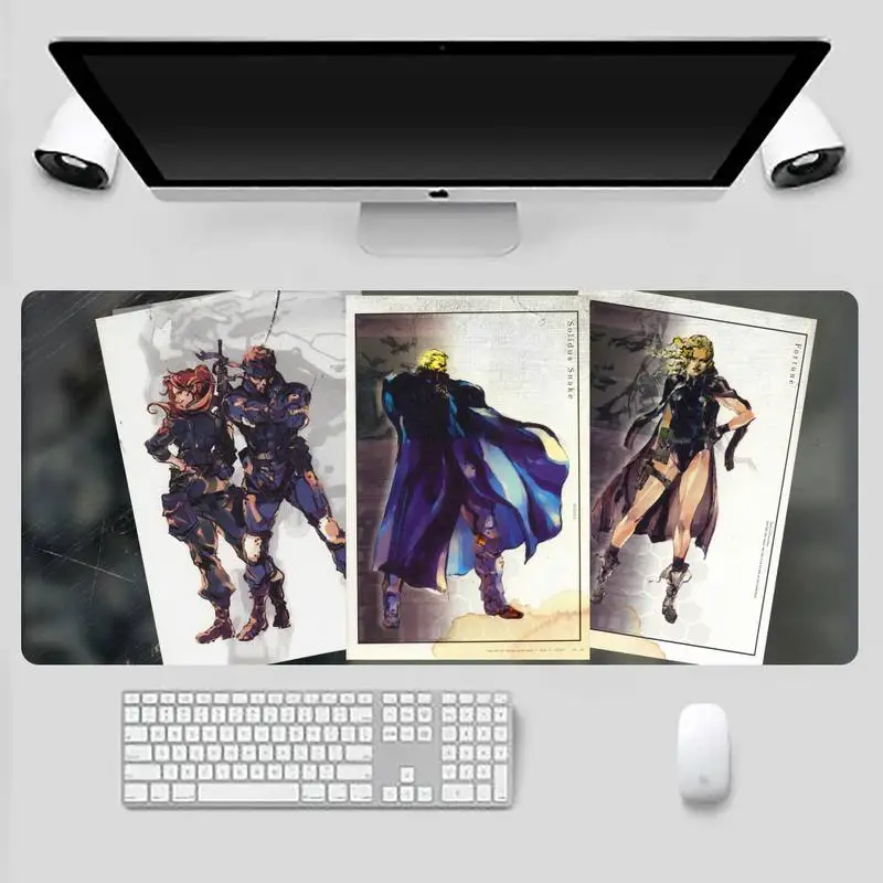 

metal gear solid Keyboards Mat Rubber Gaming mousepad Desk Mat Game Office Work Mouse Mat pad X XL Laptop Cushion mouse pad