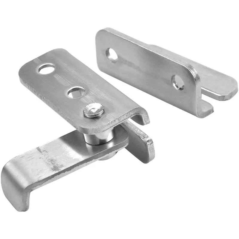 2 Pieces Door Latch Hasp Lock Brushed Finish Sliding Buckle Thicker Gate Bolt Flip Padlock | Обустройство дома