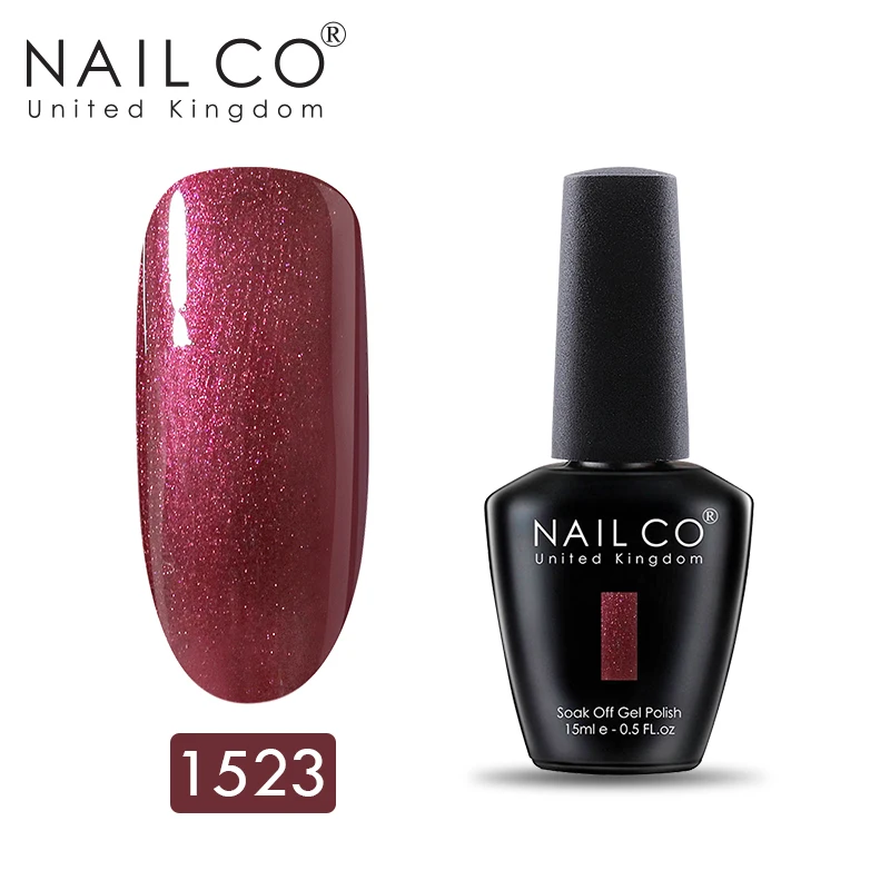 1523 NAILCO синяя серия лаков для ногтей 150 чистый цвет стойкий лак для ногтей Гибридный Esmalte дизайн ногтей гель лак - Цвет: 1523