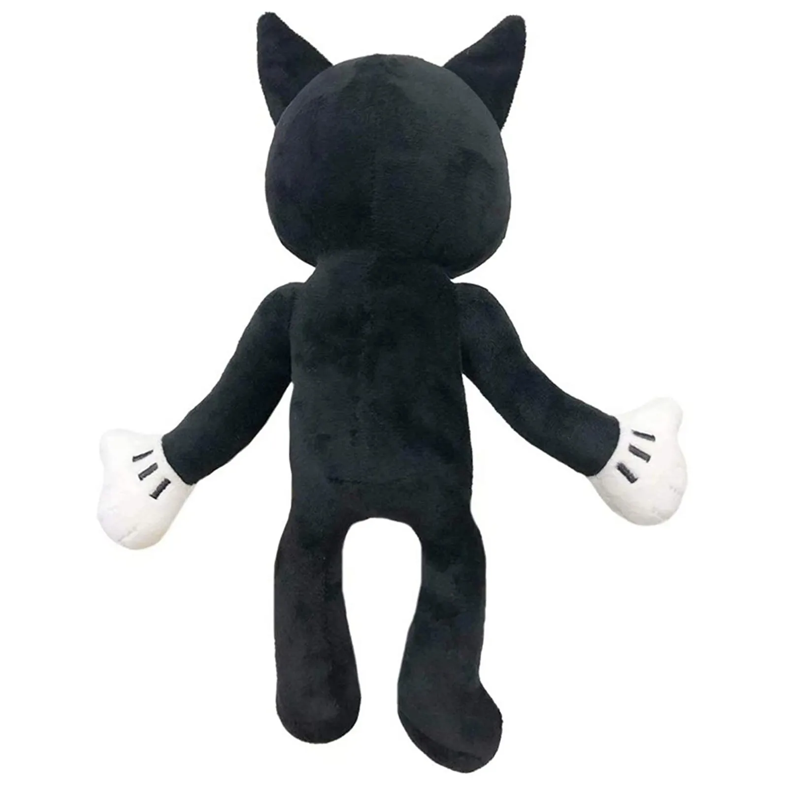 25 см черного цвета с рисунком аниме кошка плюшевая игрушка забавный мультяшный