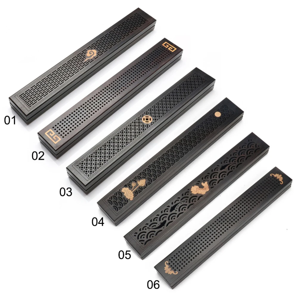 Новый держатель для благовоний из черного дерева палочки в античном стиле Ловец