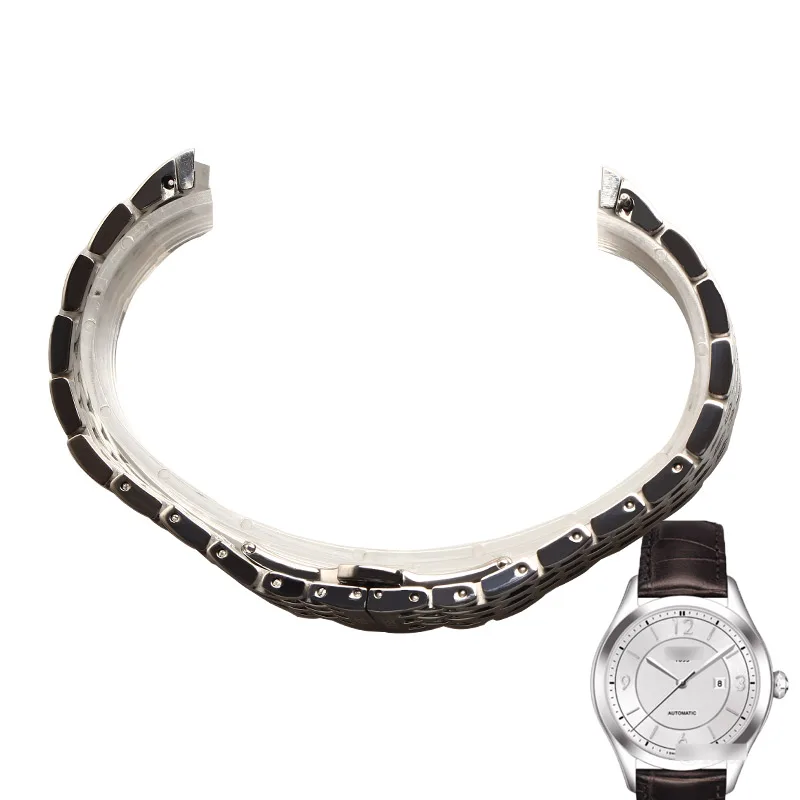 Sólida de Aço Pulseiras de Relógio para T038.207a Wentula Banda Inoxidável