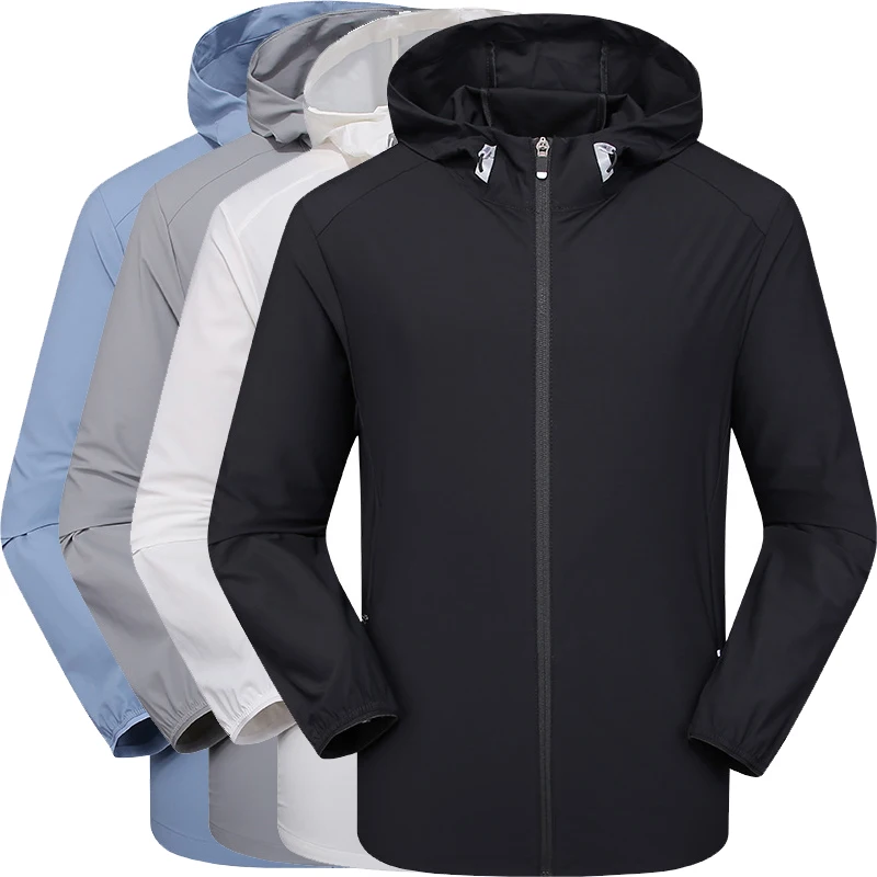 

Солнцезащитная мужская куртка для альпинизма, походов, рыбалки, велоспорта с защитой от ультрафиолета Мужская спортивная куртка