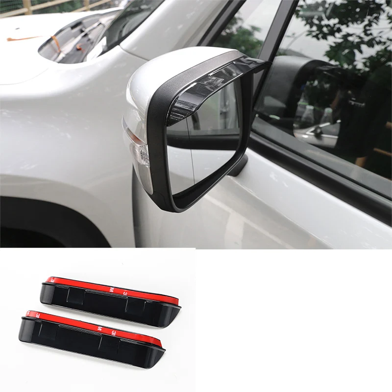 rain shade trims Lsrtw2017 Abs автомобиля Reaview рамка крышка Защитные планки для Jeep Renegade авто аксессуары - Название цвета: rain shade trims