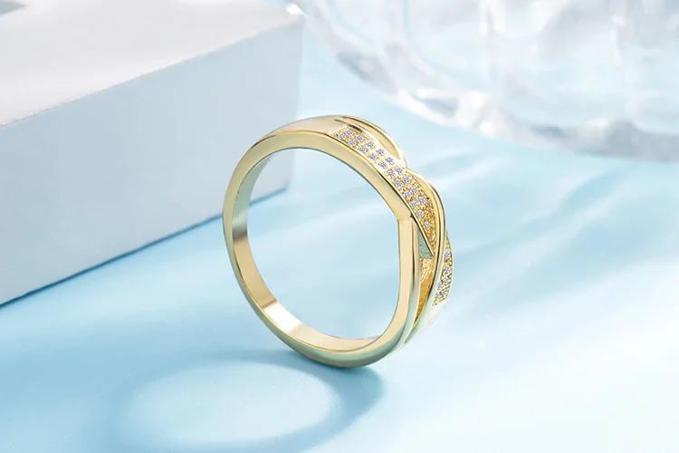 Kemstone Creatived Engagemnet кольцо медь золото посеребренное кольцо для женщин ювелирные изделия подарок