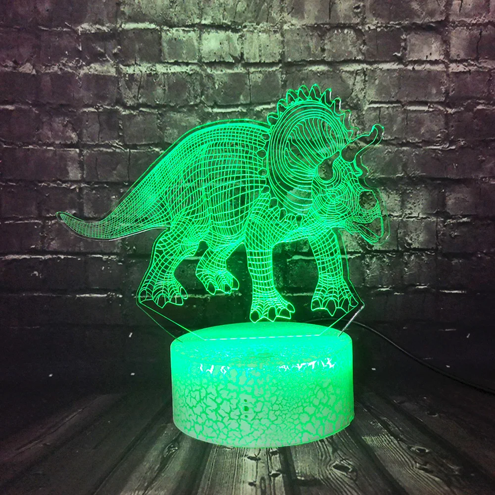 Животное 3D светодиодный Динозавр мир Парк Юрского периода тема мультфильм 7