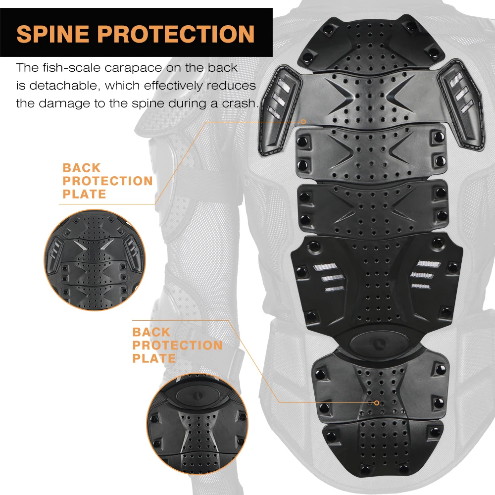 Мужская мото куртка с защитой для мотокросса и мотогонок, защитное оборудование для всего тела, штаны, размеры S-5XL.