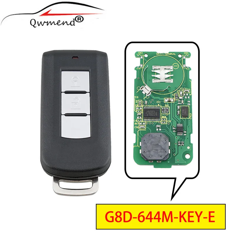 QWMEND G8D 644M KEY E 2 кнопки умный Автомобильный ключ для Mitsubishi Lancer Outlander ASX 433 МГц PCF7952 чип