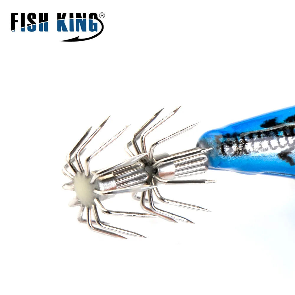 Рыболовная приманка FISH KING 7 см/11 5 г с крючком для кальмара Поворотный кран Джиги