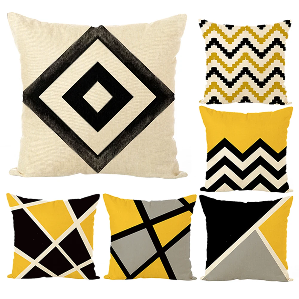 45x45 см геометрическая форма ромб дизайн чехол для подушки Досуг задняя Подушка