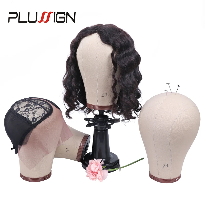 Plussign пробковый брезентовый блок для изготовления париков манекен голова