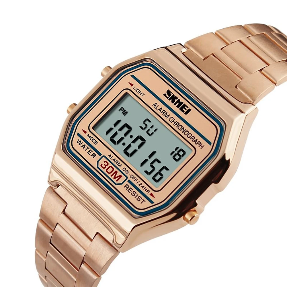 

SKMEI LED Digital Men Watch Chronograph Stopwatch Sport Watches Black Light Male Waterproof Wristwatches 1123 Relojes Masculino