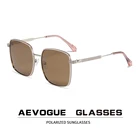 Солнцезащитные очки AEVOGUE AE1133 мужские и женские, модные квадратные Поляризационные солнечные очки в большой оправе, UV400