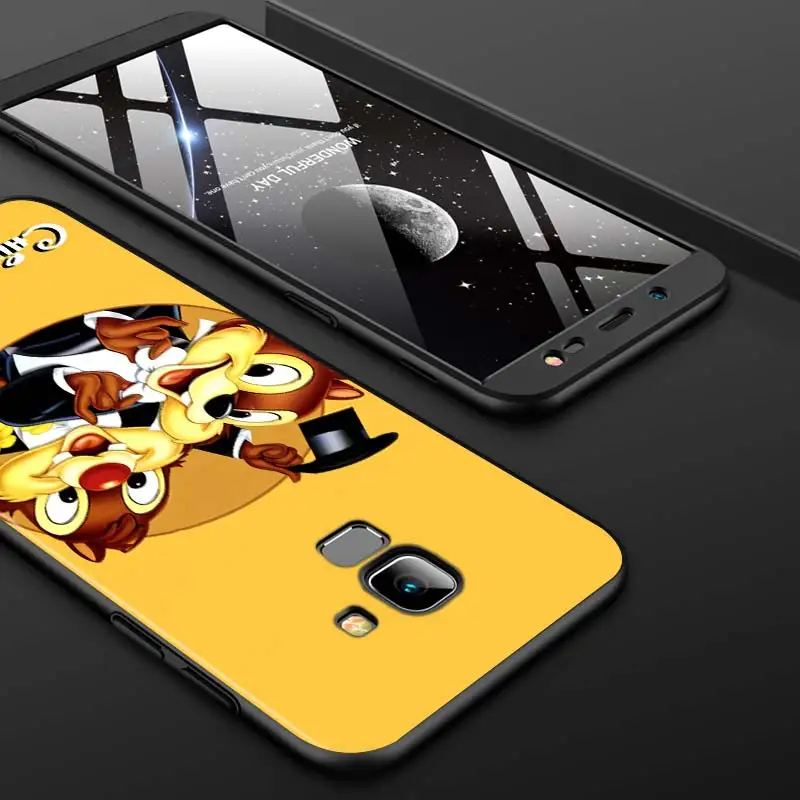 

Chip 'n' Dale cute for Samsung Galaxy J2 J3 J4 Core J5 J6 J7 J8 Prime duo Plus 2018 2017 2016 Soft Black Phone Cover