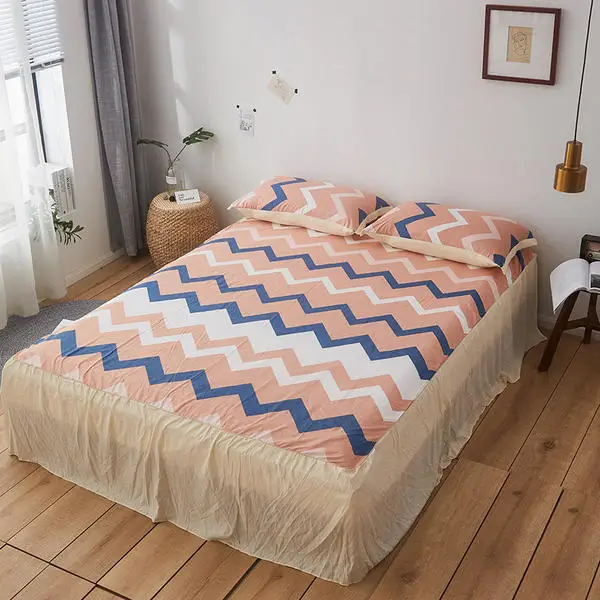 1 шт. простыня для кровати King Queen Size хлопковые простыни с принтом плоский лист