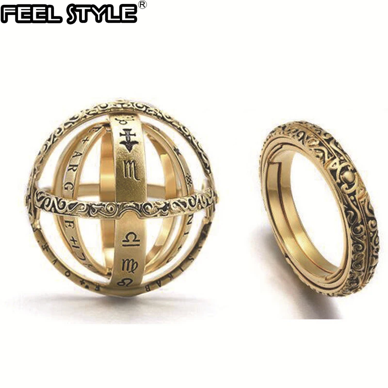 Астрономическое сферическое кольцо с шариком Космический палец парные